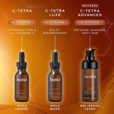 Pot de C-Tetra Cream (3% de vitamine C) pour les débutants en vitamine C ou ceux souhaitant une texture hydratante.