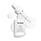 Medik8 Liquid Peptides Serum in einer Tropfflasche aus Milchglas, auf der ein weißer Tropfer quer über der Öffnung liegt, vor einem reinen weißen Hintergrund mit einem Flüssigkeitstropfen und einer kreisförmigen Komposition.
