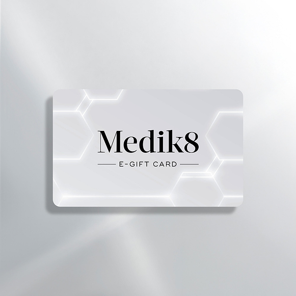 Medik8 e-gift card on a light gray background-64
