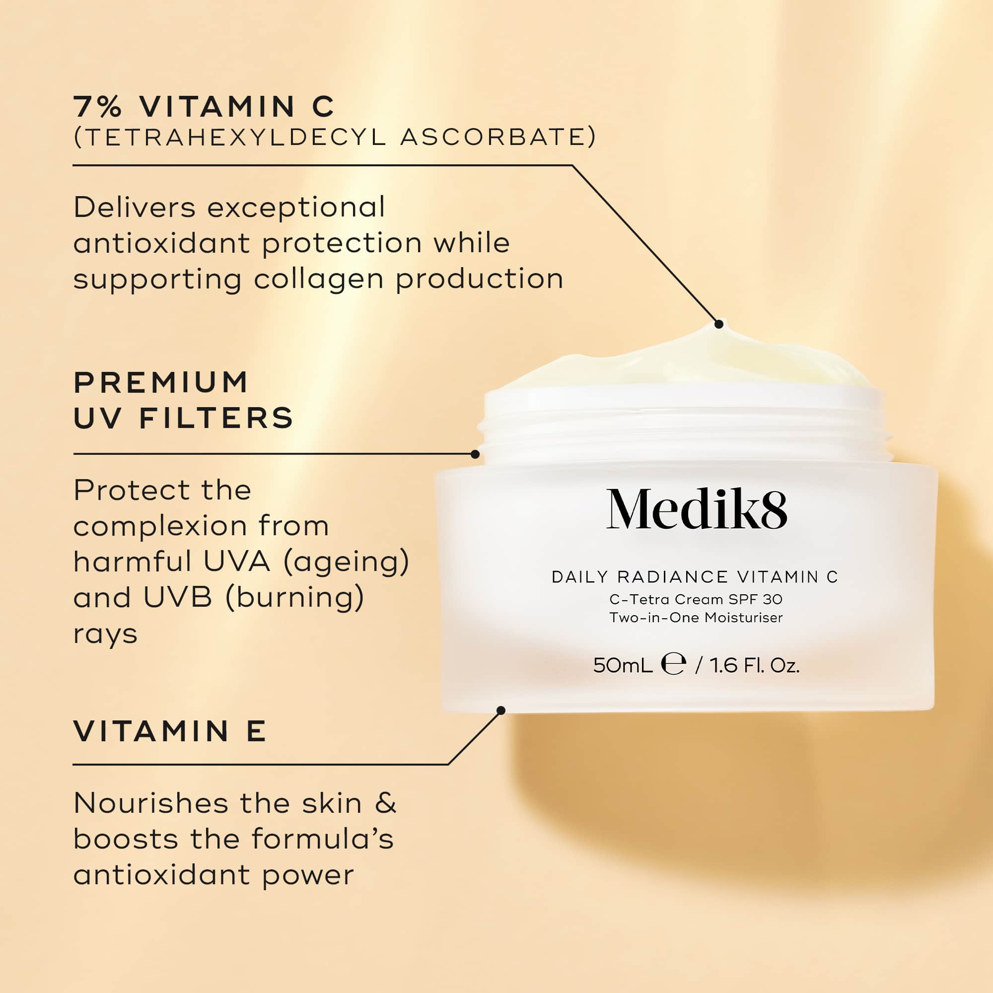 Daily Radiance Vitamin C™ Moisturiser with SPF 30 – Medik8